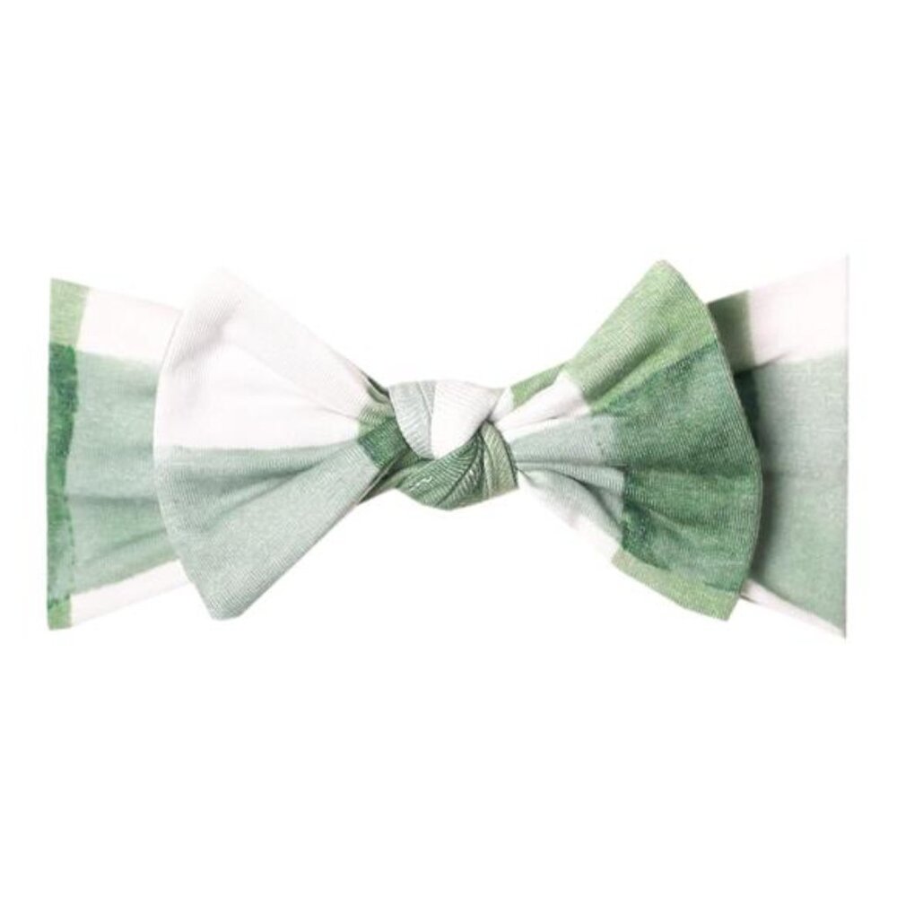 Baby Headband Bow Newborn Stretchy Soft Knit Infant Hair Accessories Pine